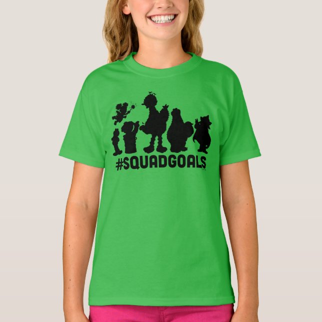 Camiseta Plaza Sésamo - #SquadGoals (Anverso)
