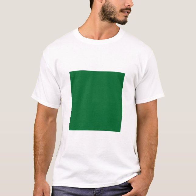 Camiseta Plaza simple - Verde forestal (Anverso)