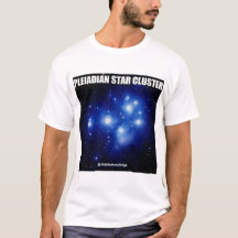camiseta pleaidean del cúmulo de estrellas