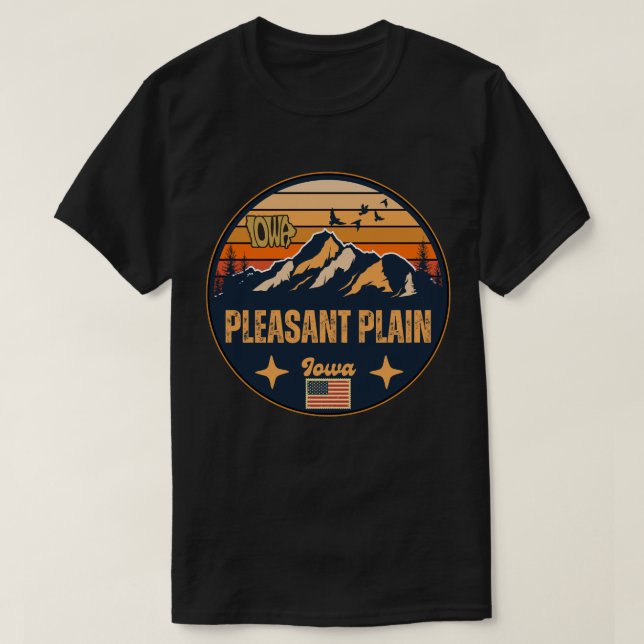 Camiseta Pleasant Plain, Iowa (Diseño del anverso)