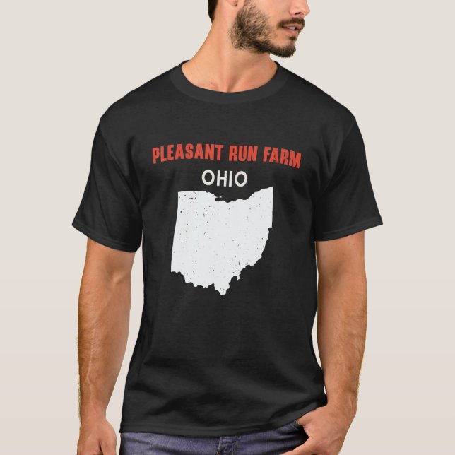 Camiseta Pleasant Run Farm Ohio USA State America Travel Oh (Anverso)