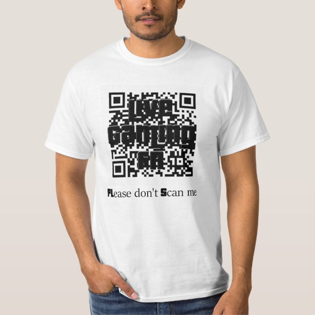 Camiseta PLease don' t Scan me (Anverso)