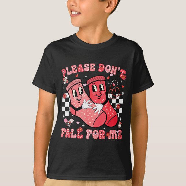 Camiseta Please Don't Fall For Me Nurse Non Slip Socks Vale (Anverso)