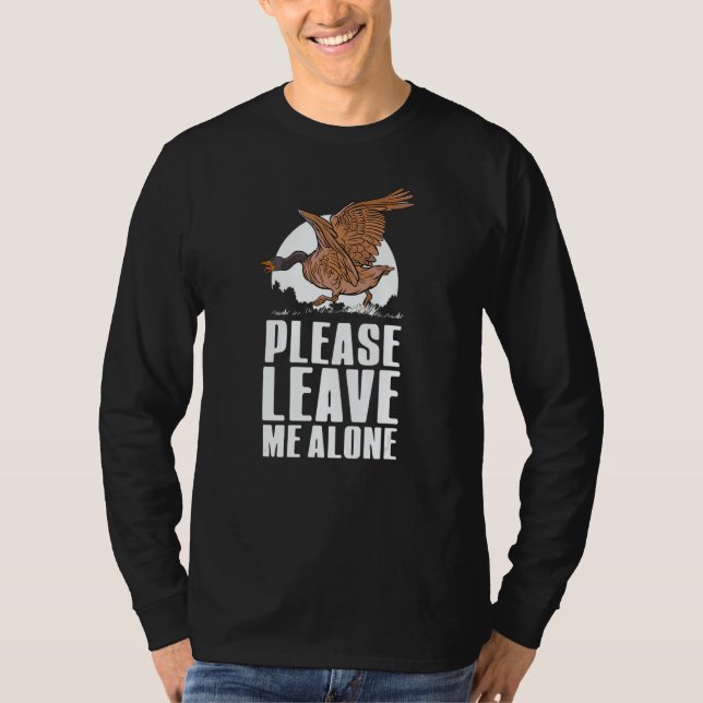 Camiseta Please Leave Me Alone  Canadian Goose Birdwatcher (Anverso)