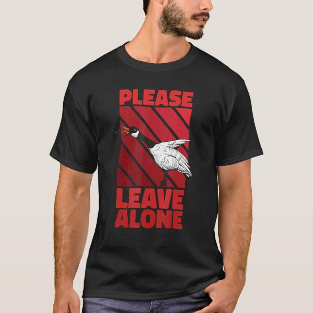 Camiseta Please Leave Me Alone Canadian Goose Birdwatcher (Anverso)