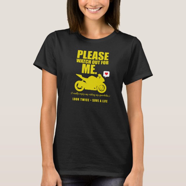 Camiseta Please Watch Out - Motorcycle Awareness 2013 (Anverso)