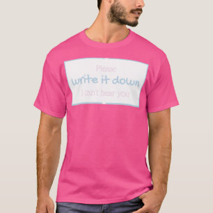 Camiseta Please write it down powder blue