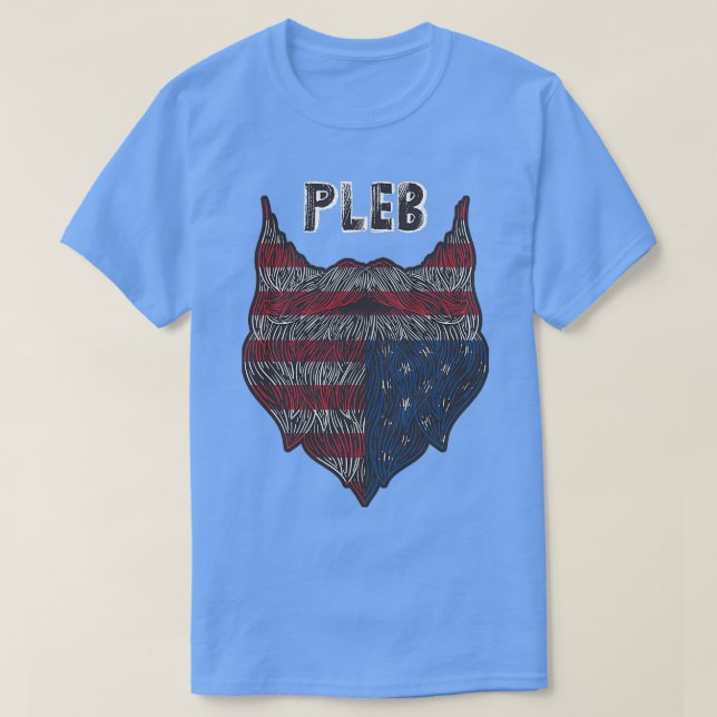 Camiseta Pleb Beard (Diseño del anverso)