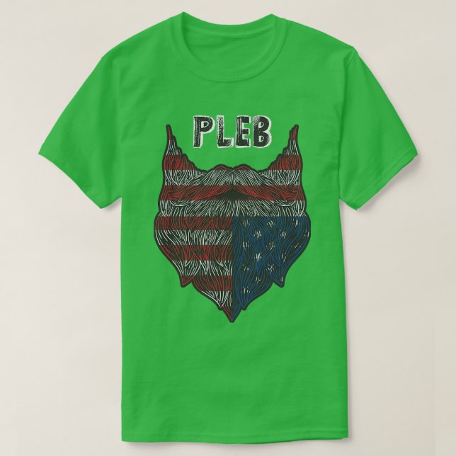 Camiseta Pleb Beard Classic TShirt (Diseño del anverso)
