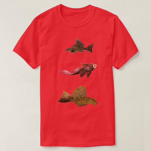 Camiseta Plecos Plecostamus Algae Eaters Aquarium Fish Tank (Diseño del anverso)