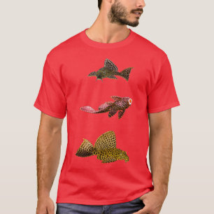 Camiseta Plecos Plecostamus Algae Eaters Aquarium Fish Tank