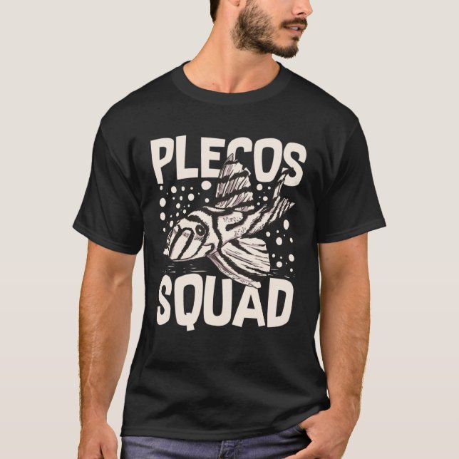 Camiseta Plecostomo Pleco Acuario de Pescado Alimento Tanqu (Anverso)
