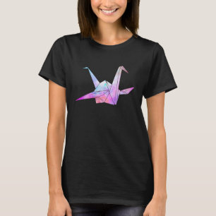 Camiseta Plegado de Papel de Cultura Japonesa Origami Color
