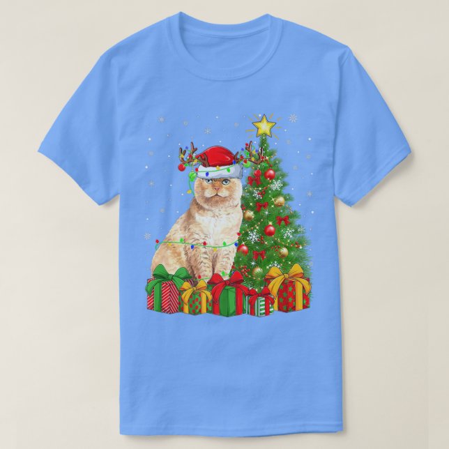 Camiseta Plegarias escocesas para la iluminación de gatos (Diseño del anverso)