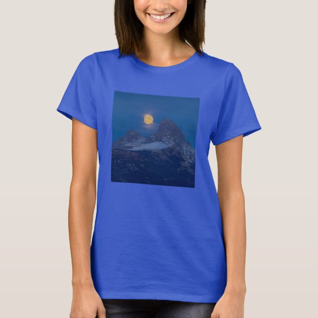 Camiseta Pleno levantamiento de la luna | Grand Teton Drigg (Anverso)