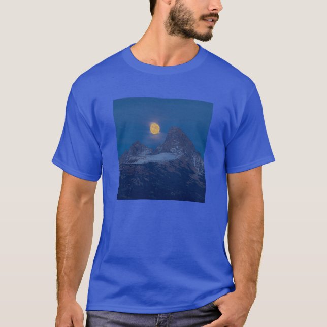 Camiseta Pleno levantamiento de la luna | Grand Teton Drigg (Anverso)