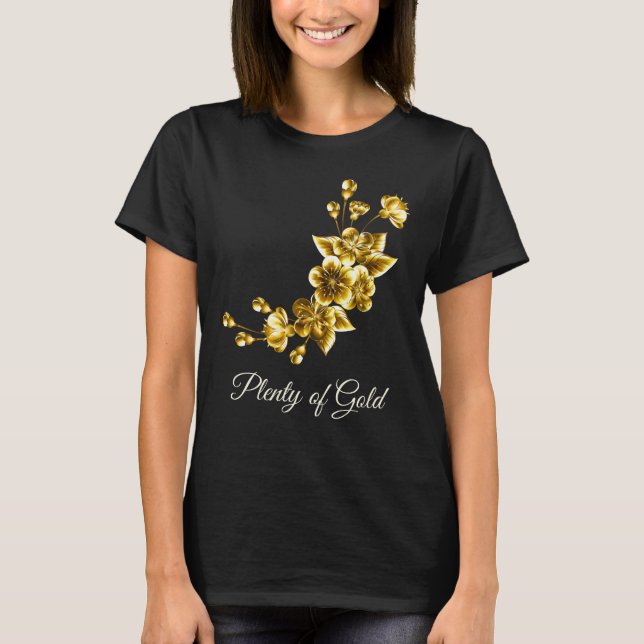 Camiseta Plenty of Gold Elegant Floral (Anverso)