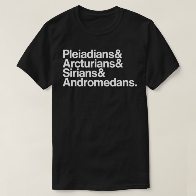 Camiseta Pléyadianos de semillas estelares, marturianos, si (Diseño del anverso)