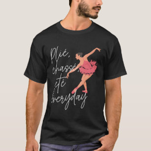 Camiseta Plie Chasse Jete Instructor de bailarina de ballet