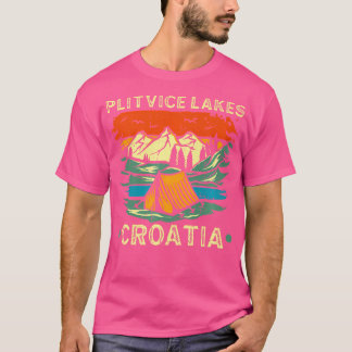 Camiseta Plitvice Lakes Croacia Parque Nacional Camping
