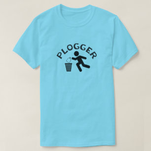 Camiseta Plogger con el icono Plogging del corredor