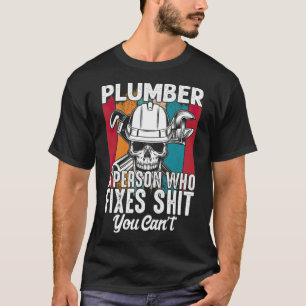 Camiseta plomero a una persona que hace gracia el bagre