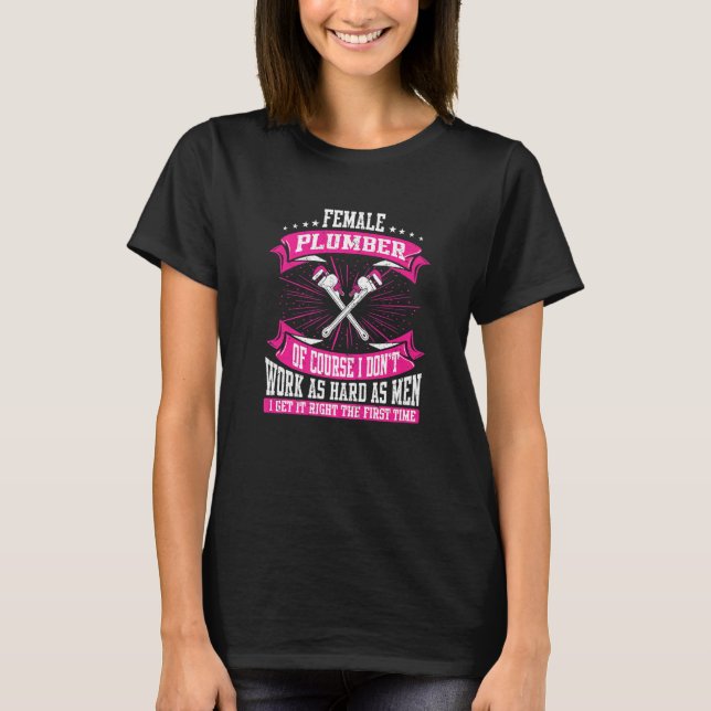Camiseta Plomero femenino de plomo (Anverso)