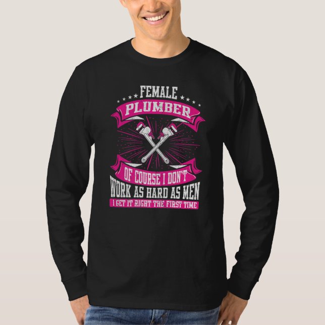 Camiseta Plomero femenino de plomo (Anverso)
