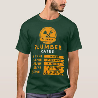 Camiseta Plomeros de velocidad horaria de fontanería