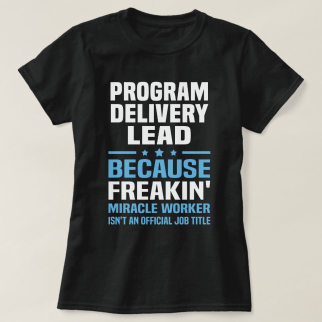 Camiseta Plomo de entrega de programas (Diseño del anverso)