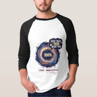 Camiseta Plot Twist 2026 Is My Year Cosmic Galaxy Motivatio