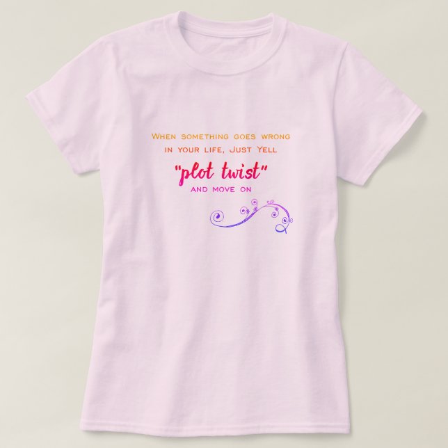 Camiseta Plot Twist Humorous Book Club (Diseño del anverso)