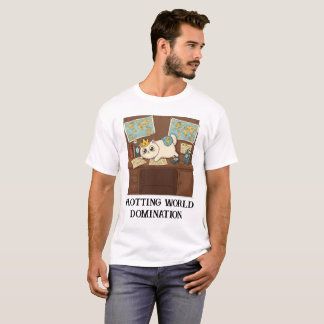 Camiseta Plotting World Domination Funny Cat