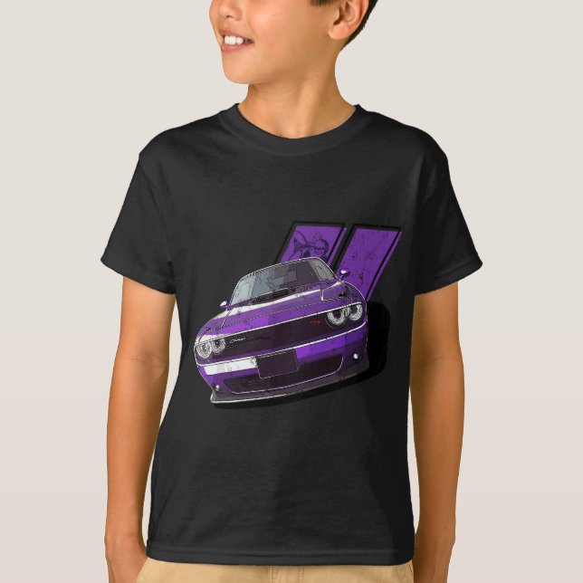 Camiseta Plum Crazy Modern Musculum motor americano V8 ca (Anverso)