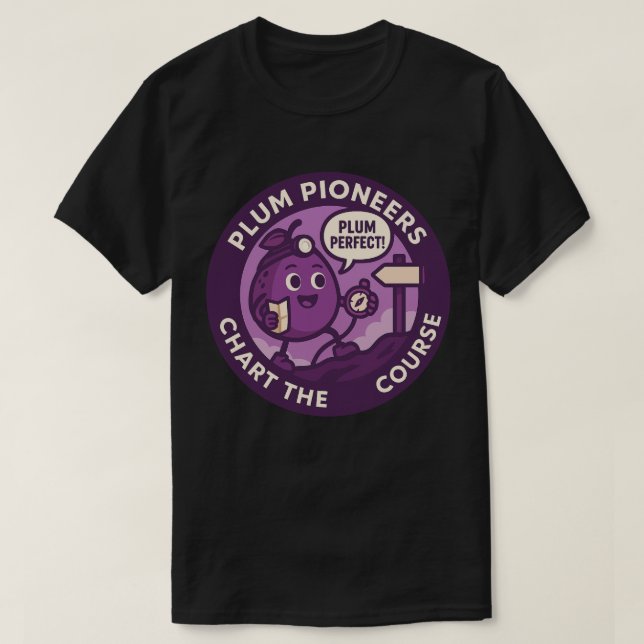Camiseta Plum Perfect Explorer Navigation (Diseño del anverso)