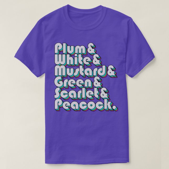 Camiseta Plum White Mustard (Diseño del anverso)