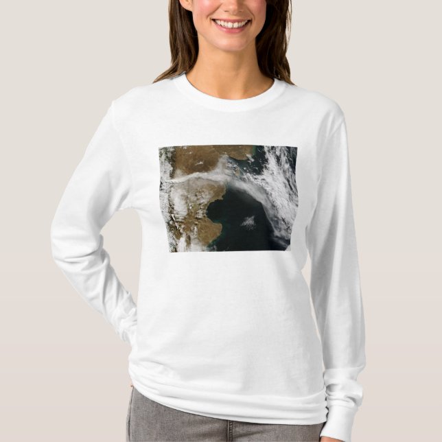 Camiseta Pluma de ceniza de la erupción del volcán Chaiten, (Anverso)