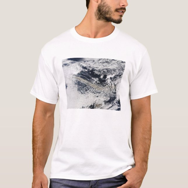 Camiseta Pluma de ceniza del volcán Eyjafjallajokull (Anverso)