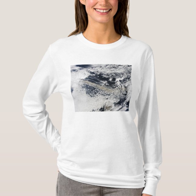 Camiseta Pluma de ceniza del volcán Eyjafjallajokull (Anverso)