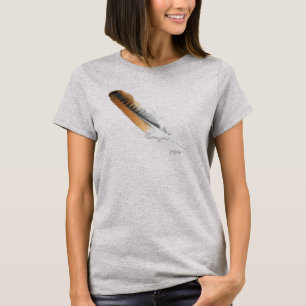 Camiseta pluma de halcón de cola roja