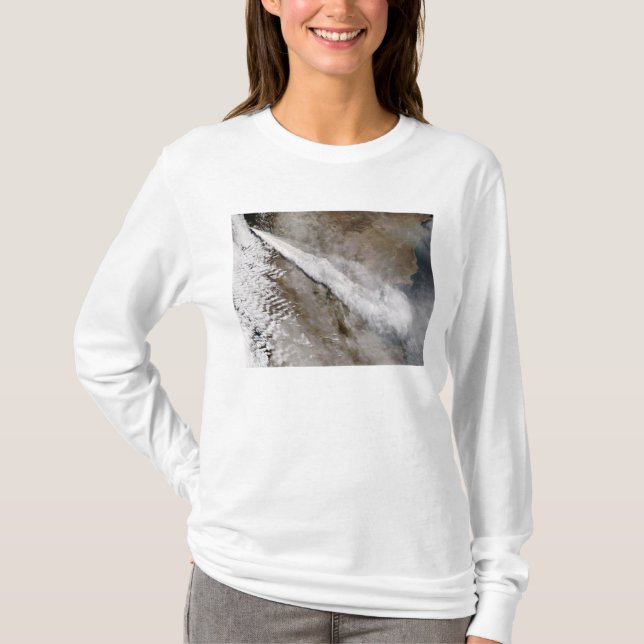 Camiseta Pluma de la erupción del volcán Chaiten, Chile (Anverso)