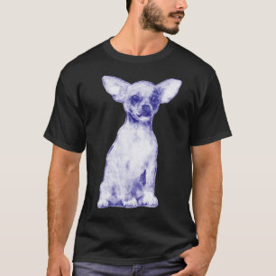 Camiseta Pluma De Perro Chihuahua Y Tinta