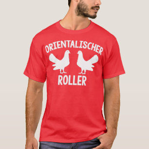 Camiseta Pluma de pichón de rodillos orientales