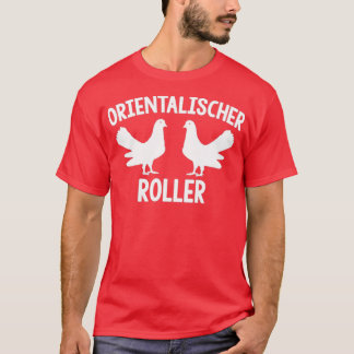 Camiseta Pluma de pichón de rodillos orientales