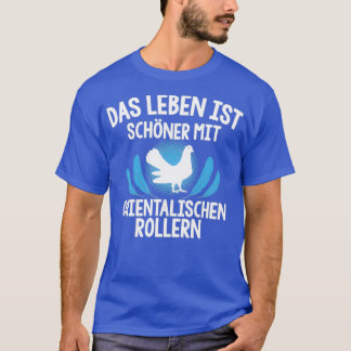 Camiseta Pluma de pichón de rodillos orientales