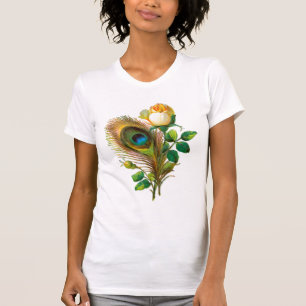 Camiseta Pluma del pavo real y subió