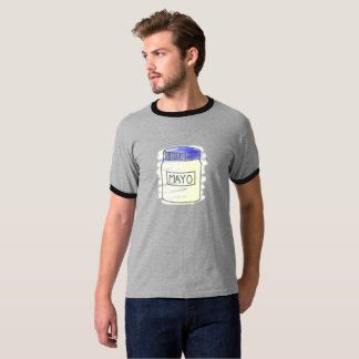 Camiseta Pluma del tarro de la mayonesa y dibujo de tiza