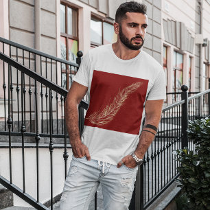 Camiseta Pluma dorada