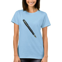 Pluma elegante para la fuente de oro y negro