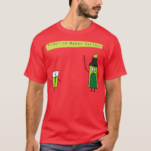 Camiseta Pluma Graciosa Y Destacada Enseñando Un Borrador